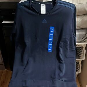 Adidas Dark Blue Crewneck Sweatshirt